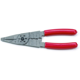 GearWrench 2162D Electrical Wire Stripper and Crimper, 8.25 inch, Red Handles