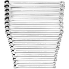 GearWrench 85989 XL GearBox Double Box Ratcheting Wrench Set, 12 Point 72 Tooth, Metric, 17 Pieces