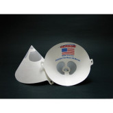 Gerson 010701 Elite Synthetic-Mesh Paint Strainer, Medium 260 Microns, White Mesh, Case of 1000