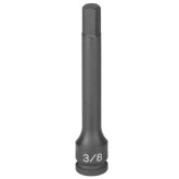 Grey Pneumatic 19094F 3/8" Drive x 9/32" Hex Driver, 4" Impact Socket, Hex Point