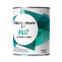 GenTec FU2 DTM HB Black Primer, Fast-Cure 2K Urethane, 1 Gallon Can