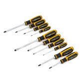 GearWrench 80060H Phillips/Slotted/Pozidriv Dual Material Screwdriver Set, 10 Pieces