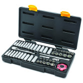 GearWrench 80300P Socket Set  1/4" Drive 6 Point 120XP Standard & Deep SAE/Metric, 51 Pieces
