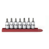 GearWrench 80577 3/8" Drive Slotted/Phillips/Pozidriv Bit Socket Set, 7 Pieces
