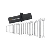 GearWrench 81916 12 Point Long Pattern Combination Metric Wrench Set, 22 Pieces