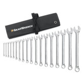 GearWrench 81917 2 Point Long Pattern Combination SAE Wrench Set, 18 Pieces