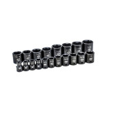 GearWrench 84932N 1/2" Drive 6 Point Standard Impact SAE Socket Set, 19 Pieces