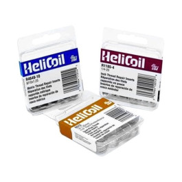 Heli-Coil R1191-4 Free Running Thread Insert, 1/4-28 UNF, 3/8" Length, Stainless Steel, Pack of 12