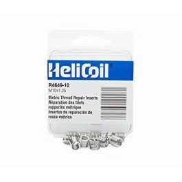 Heli-Coil 4649-10 Thread Repair Inserts, M10 x 1.25, 15.0 mm Length, 12-Pac