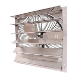 Hessaire 24SF6V240C-E Shutter Exhaust Fan, 24 inch, Variable Speed, 2-Speed