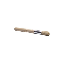 Hi-Tech 233 Round Dust Brush, 1.87" Beige Nylon Bristles, 8" Overall Length