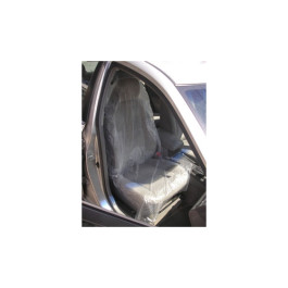 Hi-Tech SC-500 Disposable Plastic Seat Covers, Clear, .5 mil, 31.5" x 52",