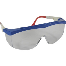 Hi-Tech SG-2 ANSI Approved Clear Safety Glasses, Scratch-Resistant Lens, 1