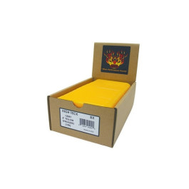 High Teck 1204Y Yellow Plastic Tapered Edge Spreader, 4" Width, Box of 100