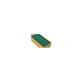 High Teck 1205G Green Plastic Tapered Edge Spreader, 5" Width, Box of 100
