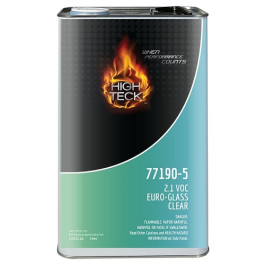 High Teck 77190-5 Euro Glass Clear, Clear Liquid, 5 Liter, 2.1 VOC, 2:1 Mix