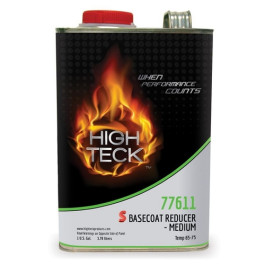 High Teck 77611-1 Medium S Basecoat Reducer, Liquid, 1 Gallon