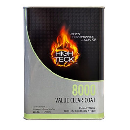 High Teck 8000-1 4:1 Value Clear Coat, Clear Liquid, 1 Gallon, 4.4 VOC