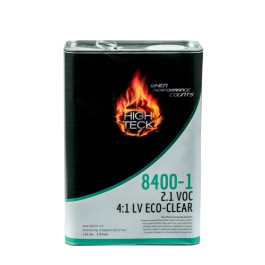 High Teck 8400-1 Eco Clear 4:1 Low VOC Clearcoat, Clear Liquid, 1 Gallon, 2