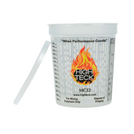 High Teck MC32 Mixing Cup, 1 Quart, Polypropylene, Case of 100