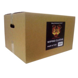 High Teck T25 Premium T-Shirt Material Wiping Cloths, 16" x 16", 100% Cotto