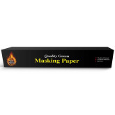 High Teck MP175G-12 Masking Paper, 12 in W x 750 ft L, Green, 35 lb Basis