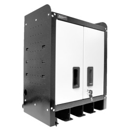 Homak HMGS00724004 2 Door Tool Holder Wall Cabinet, 24 inch Height, 2 Shelves