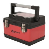 Homak RD00122504 23″ Red Metal Black Plastic Hand Carry Toolbox
