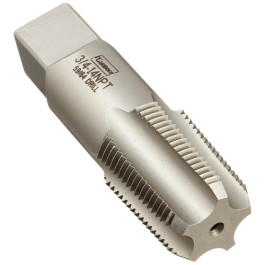 IRWIN 1906ZR Taper Pipe Tap, 3/4"-14 NPT, High Carbon Steel