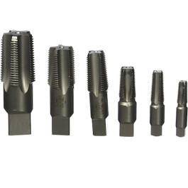 IRWIN 1921ZR 6-Piece Taper Pipe Tap Set, High Carbon Steel