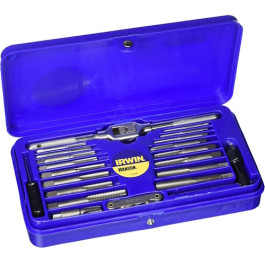 IRWIN 26319 Tap & Die Set, 41-Piece SAE/Metric Hex Machine