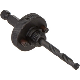 IRWIN Hanson 373003 Hex Arbor with Pilot Drill Bit, 3/8" Shank, Fits Hole Saws from 1-1/4" to 6"