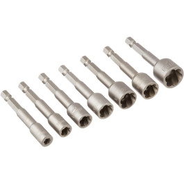 IRWIN Hanson 394100 Power-Grip Screw and Bolt Extractor Set 7-Piece, 1/4" Hex Shank