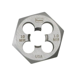 IRWIN Hanson 6627 High Carbon Steel Metric Hexagon Dies, 6mm-1.0, 1" Hex, Set of 10