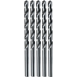 IRWIN Hanson 81154 No.54 Bright 118-Degree Jobber Length Drill Bit, 0.055" Diameter, M-2 HSS, Bright Finish, Pack of 5