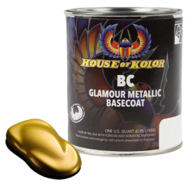 House of Kolor C2C-BC01 Solar Gold Shimrin Glamour Metallic Basecoat, 1 Quart