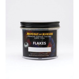 House of Kolor F15-C01 F Series Dry Flake, Silver, 1/64th Hex, 6 Ounce Can