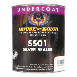 House of Kolor SS01-Q01 Urethane Silver Sealer, Metallic, 6:1 Mixing, 1 Qua