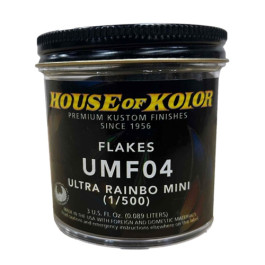 House of Kolor UMF04-B01 UMF Series Ultra Rainbo Mini Dry Flake, 1/500th Sq