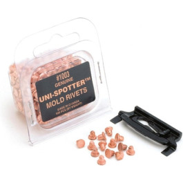 H&S AutoShot 1003 Uni-Spotter Molding Rivets, Copper Coated Steel, Box of 500