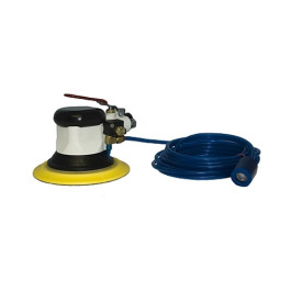 Hutchins 7547 Water Bug High-Speed Random Orbit Wet Sander, 6" Pad, 13000+ RPM, 3/16" Orbit, Pneumatic, Includes Hose and Pads
