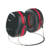3M PELTOR Optime H10B Earmuff, 29 dB Noise Reduction Rating, ABS, Black/Red