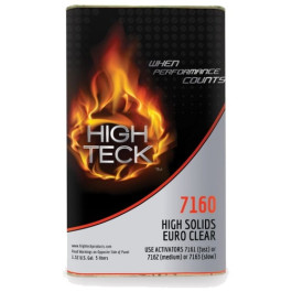 High Teck 7160-1 High Solids Euro Clear, 5 Liter, Clear, 2:1 Mix Ratio, 4.4