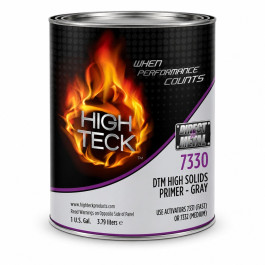 High Teck 7330-1 2K High Solids Urethane Primer, Gray, 1 Gallon, 4:1 Mixing