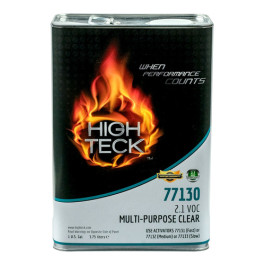 High Teck 77130-1 Multi-Purpose Clearcoat, Clear Liquid, 1 Gallon, 2.1 VOC,