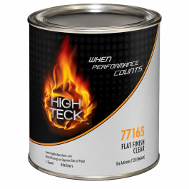 High Teck 77165-4 Flat Finish Urethane Clearcoat, Clear Liquid, 1 Quart, 4.