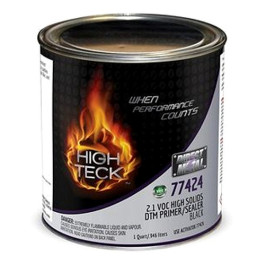 High Teck 77424-4 2.1 VOC High Solids DTM Primer/Sealer, Black, 1 Quart, 4: