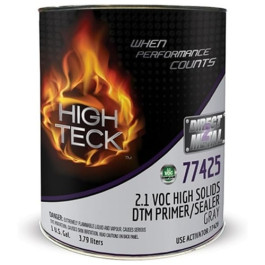 High Teck 77425-1 2.1 VOC High Solids DTM Primer/Sealer, Gray, 1 Gallon, 4: