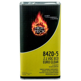 High Teck 8420-5 Eco Euro Clear 2:1 Clearcoat, Clear Liquid, 5 Liter, 2.1 V