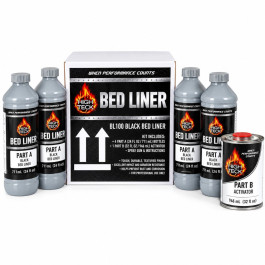 High Teck BL100 National Rule Standard Truck Bed Liner Kit, Black, 3.24 lb/